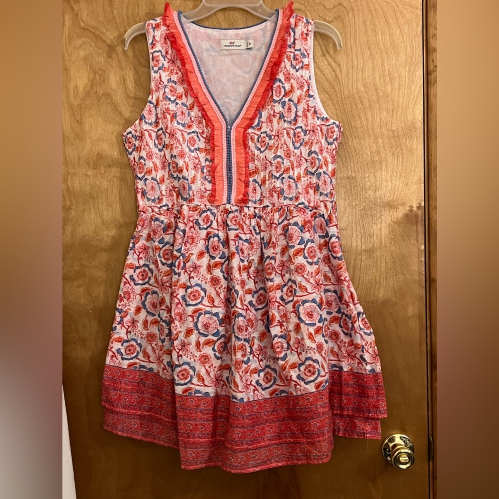 Vineyard Vines Floral Frangipani Dress M